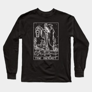 The Hermit Tarot Card Terror Tarot Shadow Edition Grim Reaper Long Sleeve T-Shirt